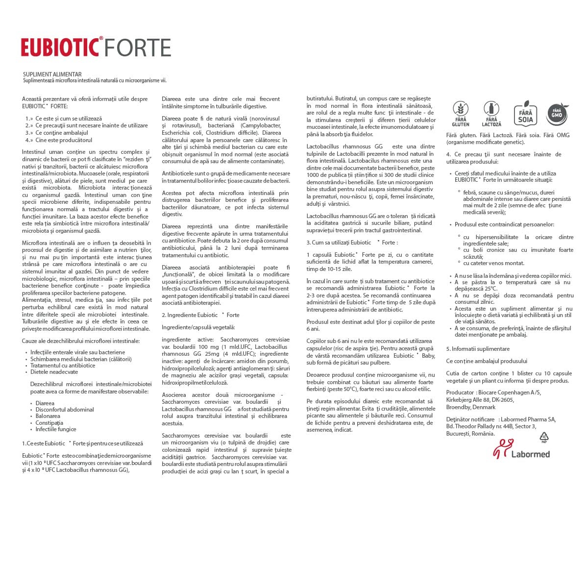Prospect Eubiotic Forte 10capsule Labormed