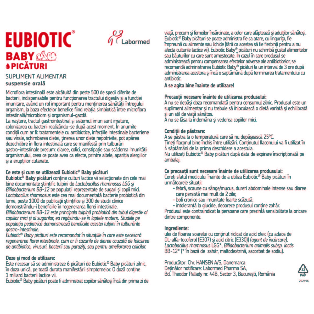 Prospect Eubiotic Baby picaturi Labormed