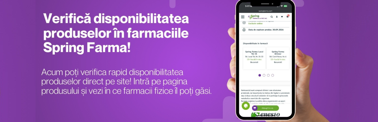 SpringFarma, farmacia ta online care te asculta. Noi functionalitati pe site cerute de pacienti