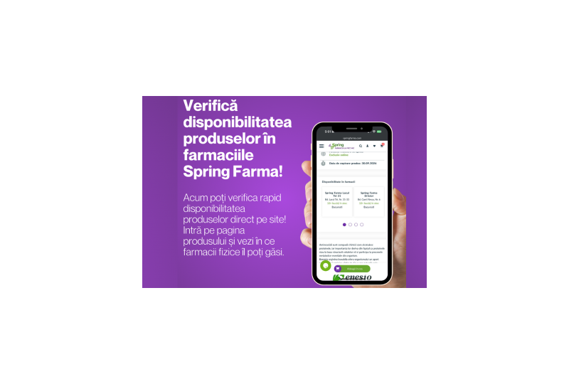 SpringFarma, farmacia ta online care te asculta. Noi functionalitati pe site cerute de pacienti
