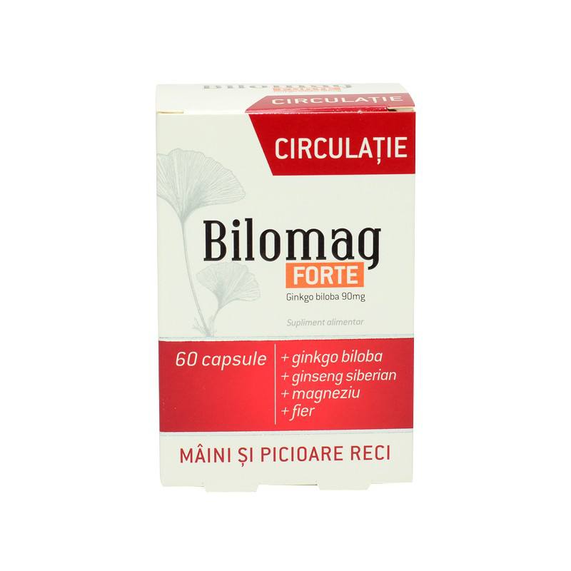 Bilomag forte Circulatie, 60 capsule Bilomag imagine noua
