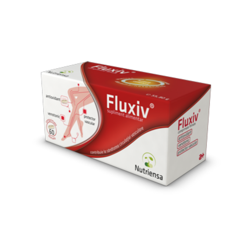 Fluxiv supliment pentru sanatatea venelor, 60 comprimate filmate Varice 2023-09-22