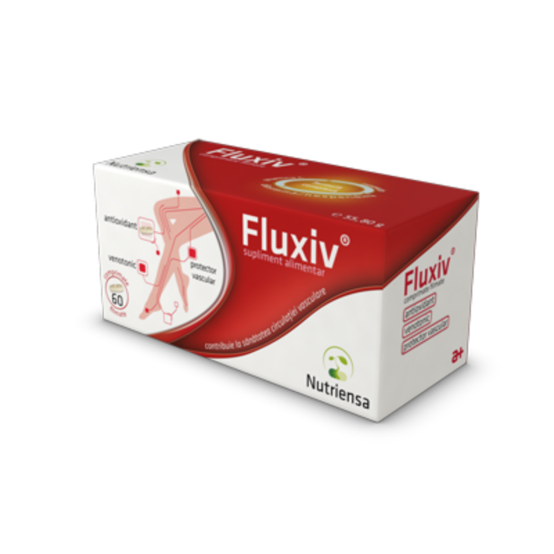 Fluxiv Supliment Pentru Sanatatea Venelor, 60 Comprimate Filmate