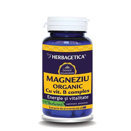 Magneziu organic b-complex, 30 caps. B-Complex imagine teramed.ro