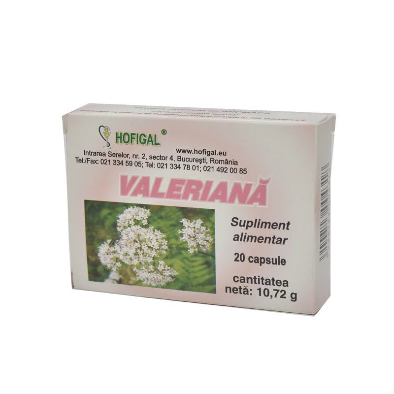 HOFIGAL Valeriana, 40 capsule capsule imagine teramed.ro