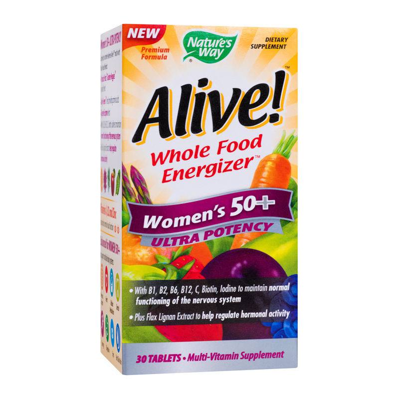 Secom Alive Women’s Ultra 50+, pentru imunitate, 30 tablete filmate La Reducere 50+