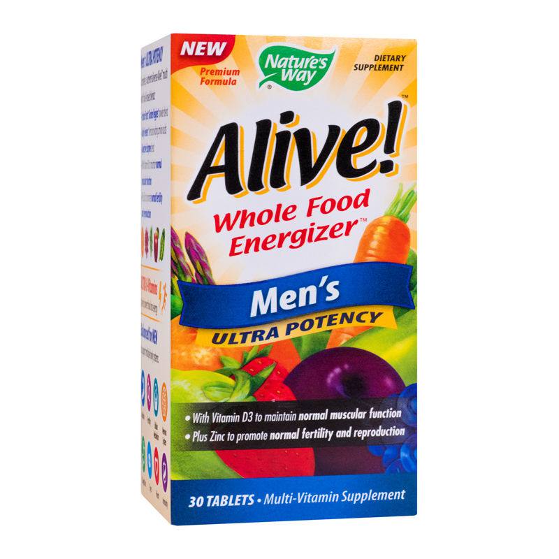 Secom Alive Men’s Ultra, pentru organismul masculin, 30 tablete filmate La Reducere Alive
