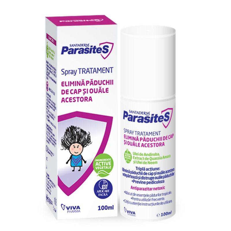 Santaderm Parasites spray tratament paduchi, 100 ml 100