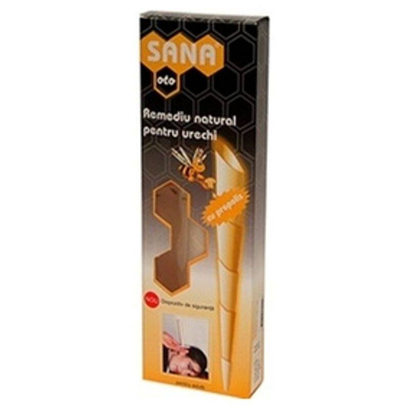 SANA Conuri mari pentru curatarea urechilor cu propolis, 2 bucati ORL 2023-09-24