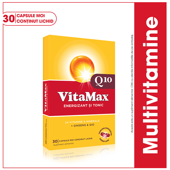 Vitamax Q10, 30 capsule moi La Reducere capsule