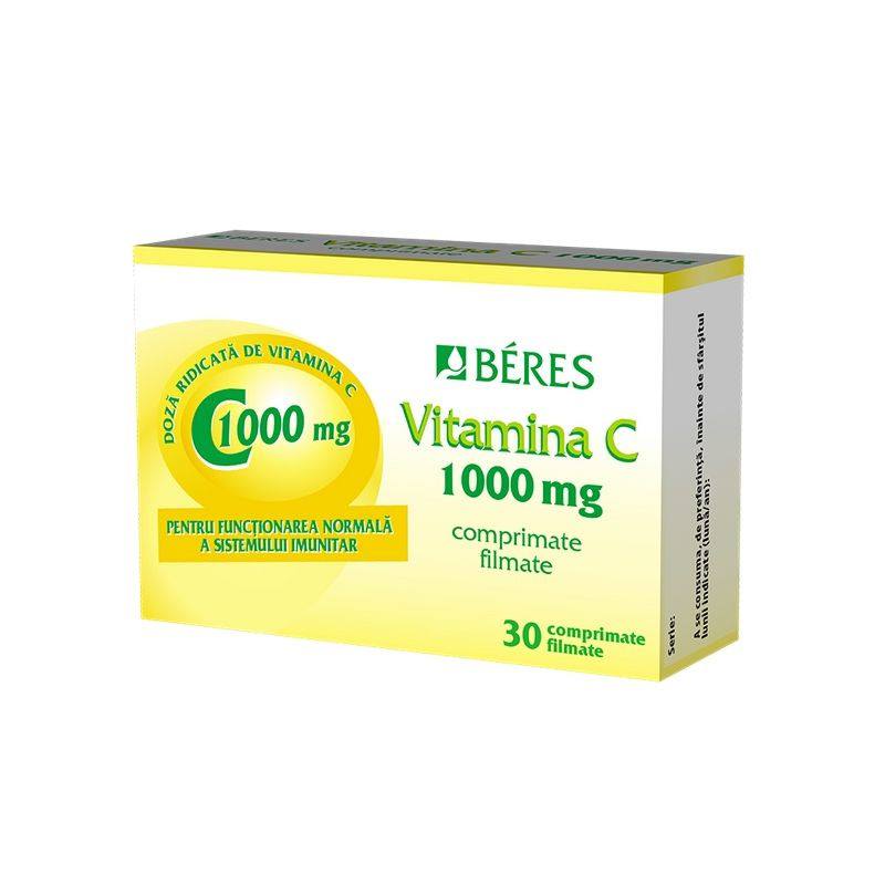 Beres Vitamina C 1000 mg, 30 comprimate farmacie nonstop online pret mic aptta