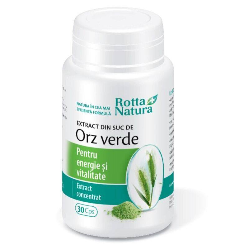 ROTTA NATURA Extract din suc de orz verde 300 mg, 30 capsule 300 imagine teramed.ro