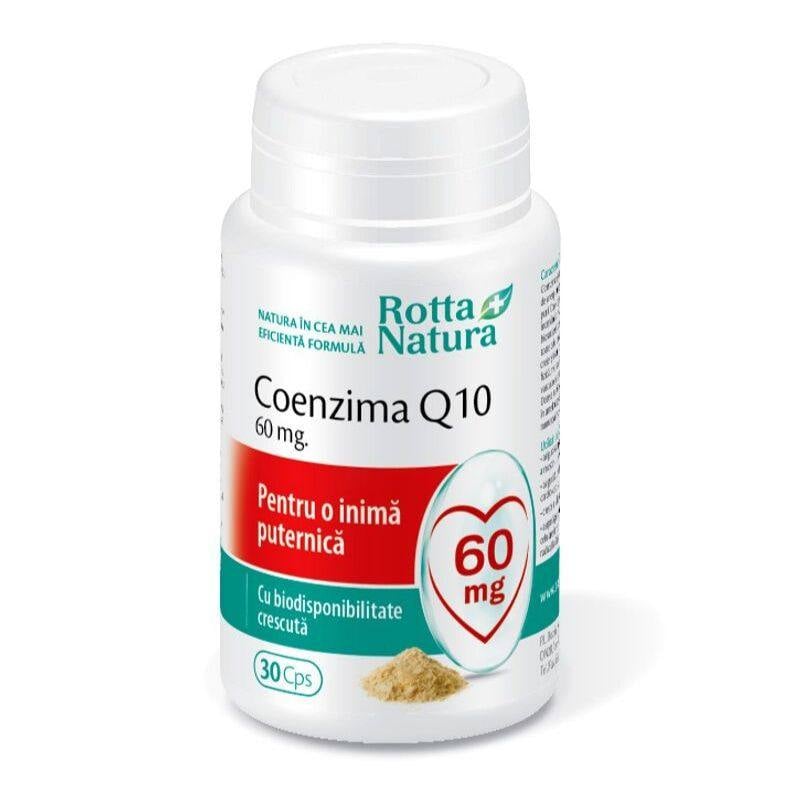 ROTTA NATURA Coenzima Q 10 60 mg, 30 capsule capsule imagine noua