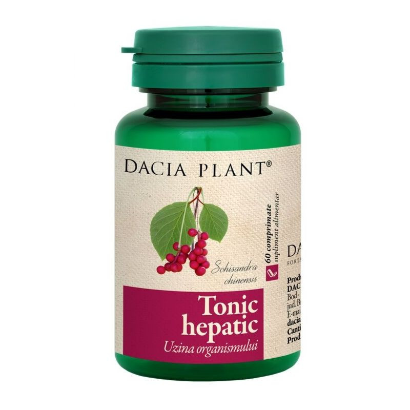 DACIA PLANT Tonic hepatic, 60 comprimate Digestie sanatoasa