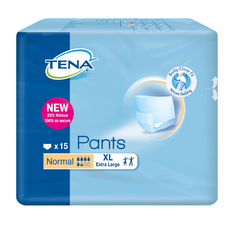 Scutece adulti TENA Pants Normal Extra Large, 15 buc