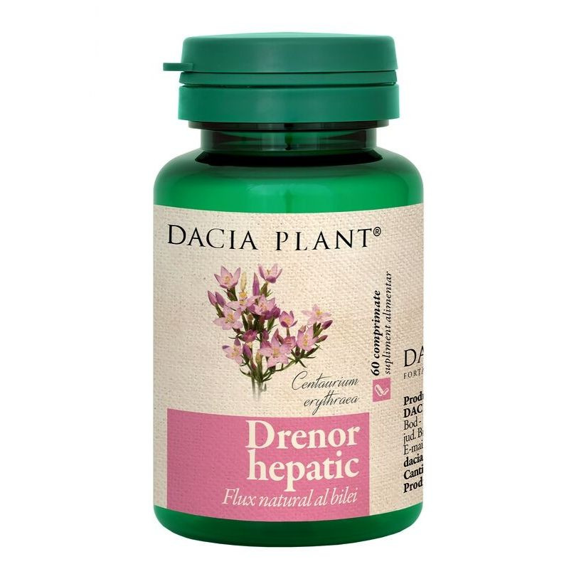 DACIA PLANT Drenor hepatic, 60 comprimate comprimate imagine 2022