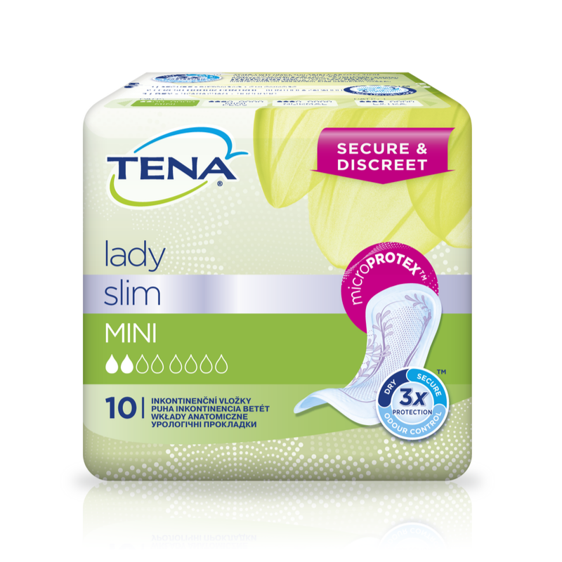 Tena lady absorbante incontinenta urinara slim mini, 10 buc