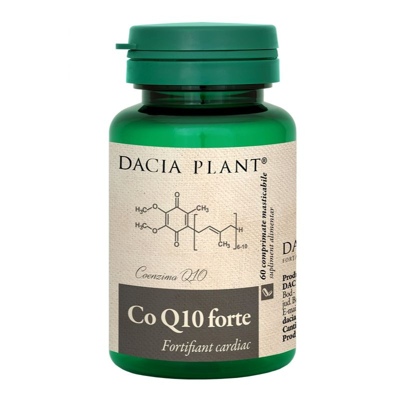 DACIA PLANT Coenzima Q10 forte, 60 comprimate Coenzima imagine noua