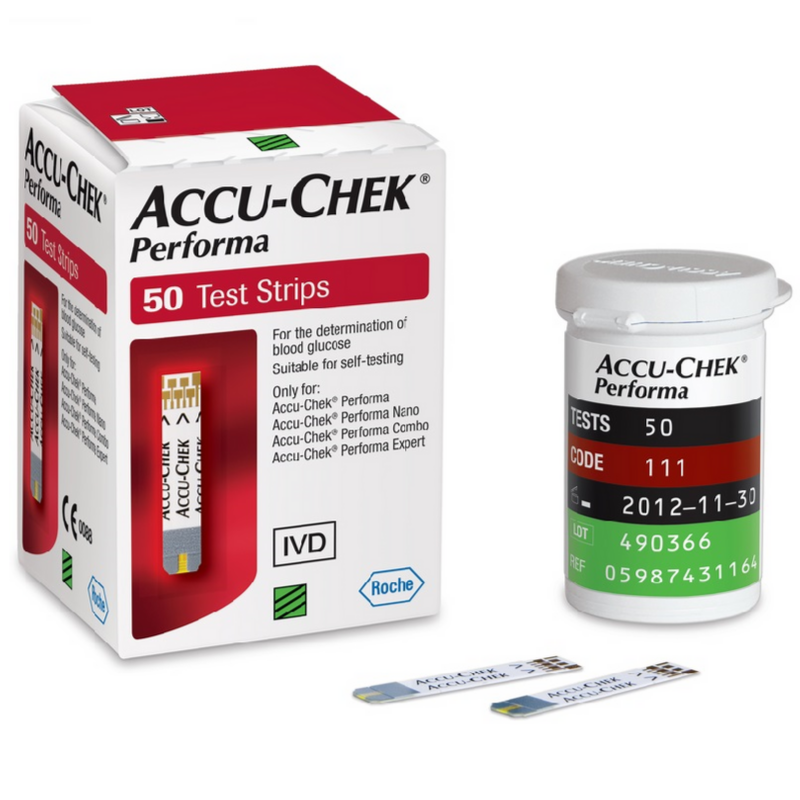 Test automonitorizare Accu-Chek Performa Nano, 50 buc