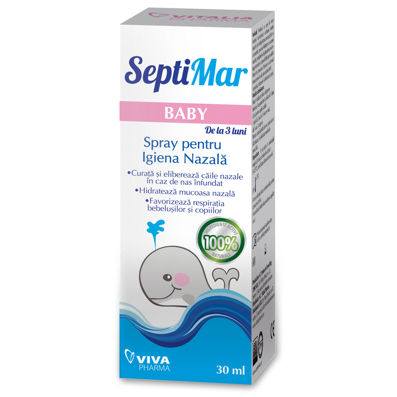 Septimar baby spray cu apa de mare 3 luni+ 30 ml