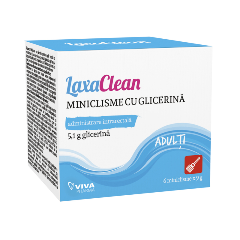 LaxaClean miniclisme glicerina adulti, 6 buc. Dispozitive Medicale 2023-09-23 3