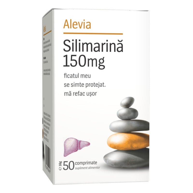 Alevia Silimarina 150 mg, 50 comprimate 150 imagine teramed.ro