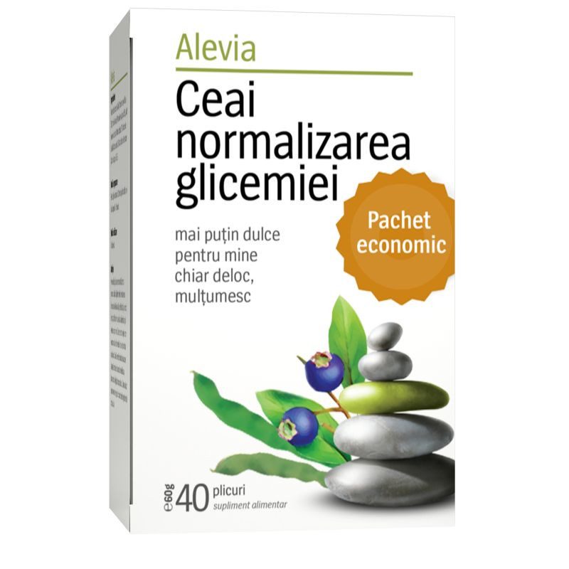 Alevia Ceai normalizarea glicemiei, 40 plicuri Controlul diabetului 2023-09-22