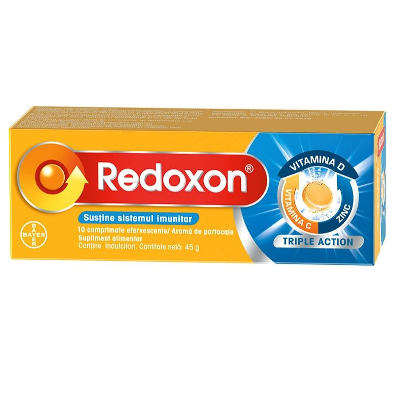 Redoxon Triple Action, 10 comprimate efervescente Action