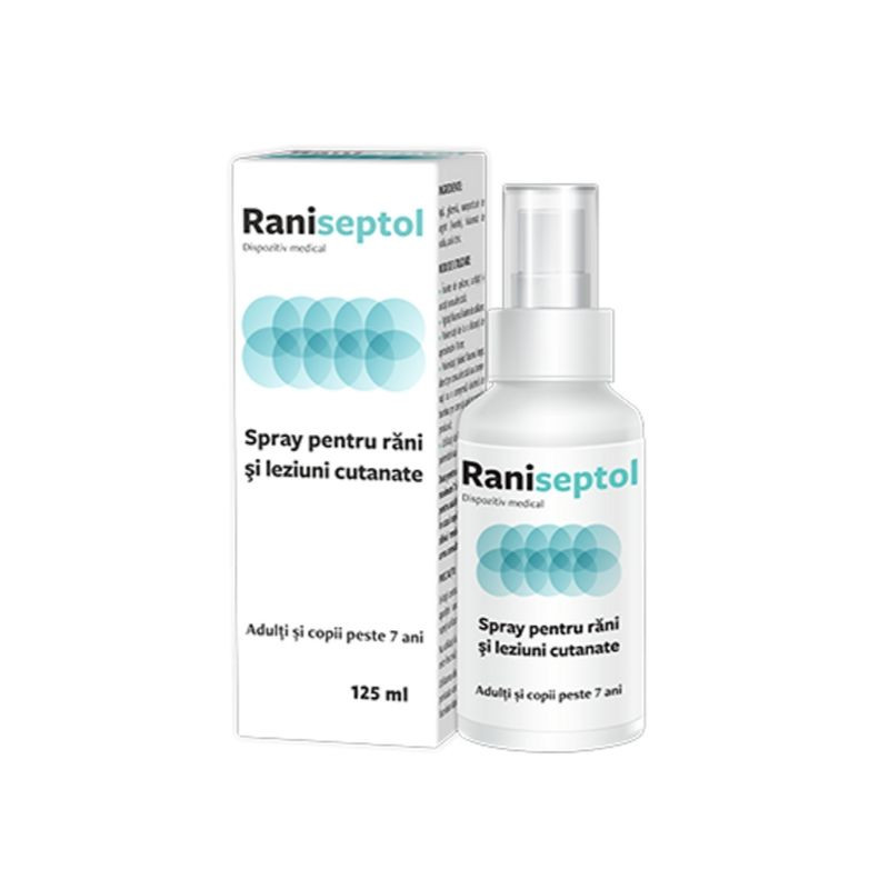 Spray pentru rani si leziuni cutanate, Raniseptol, 125 ml, Zdrovit 125 imagine noua