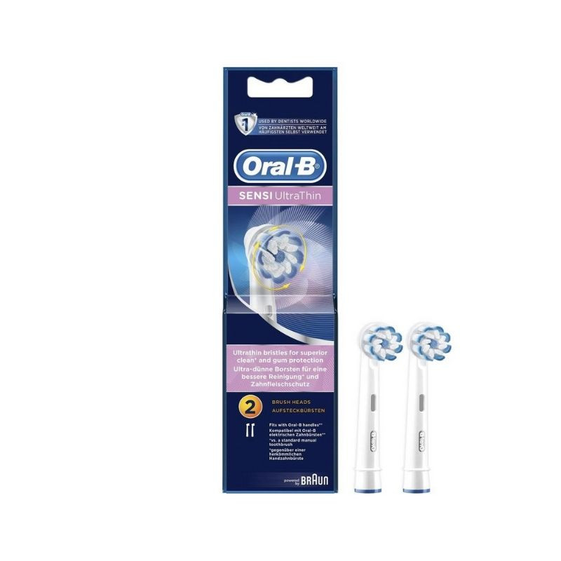 Rezerva periuta electrica Oral-B Sensitive Ultrathin EB60, 2 bucati bucati imagine noua