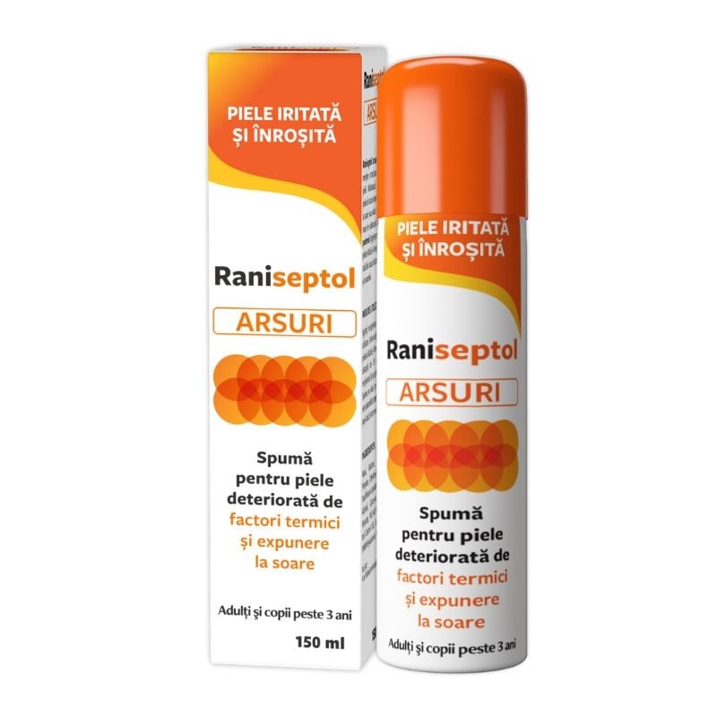 Raniseptol arsuri spuma, 150 ml