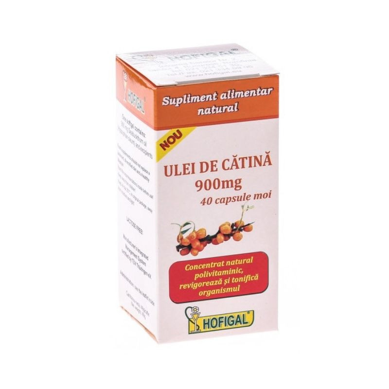 HOFIGAL Ulei de catina 900mg, 40 capsule 900mg imagine teramed.ro