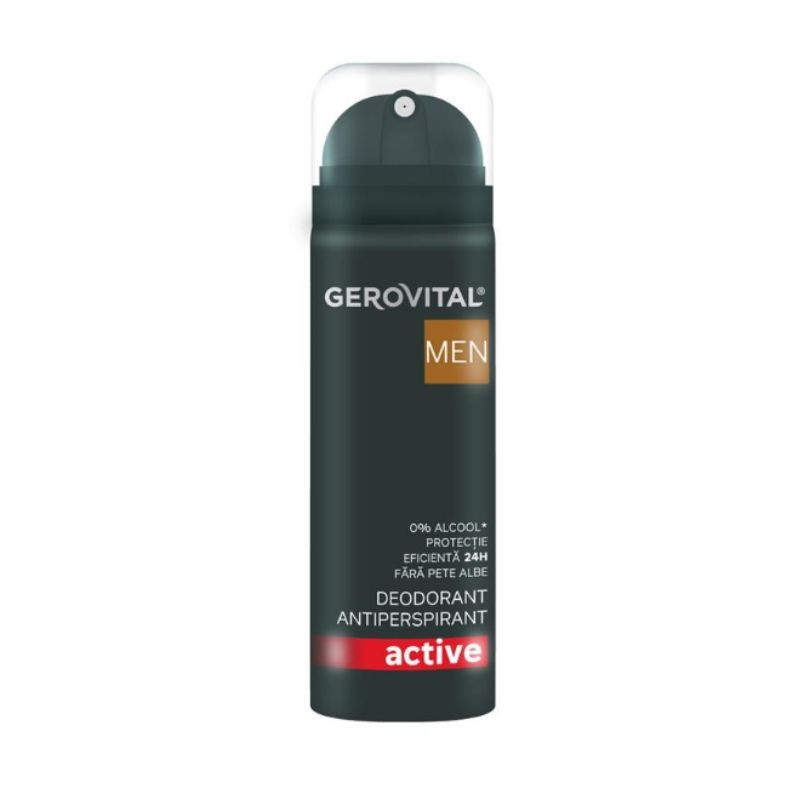 Deodorant antiperspirant Men Active, 150 ml, Gerovital Deodorante si antiperspirante 2023-09-23 3