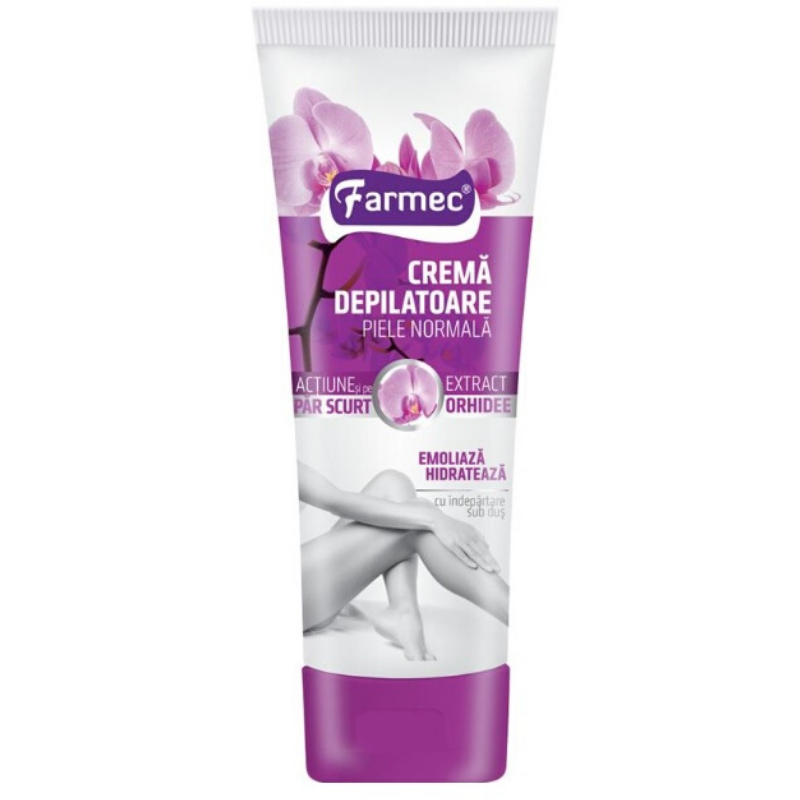 Farmec, Crema depilatoare normala, cu extract Orhidee, 150ml