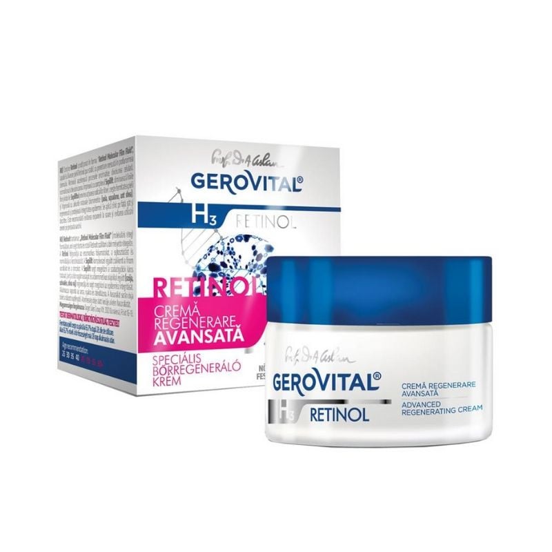 Gerovital H3 Retinol, Crema Regenerare Avansata, 50 Ml