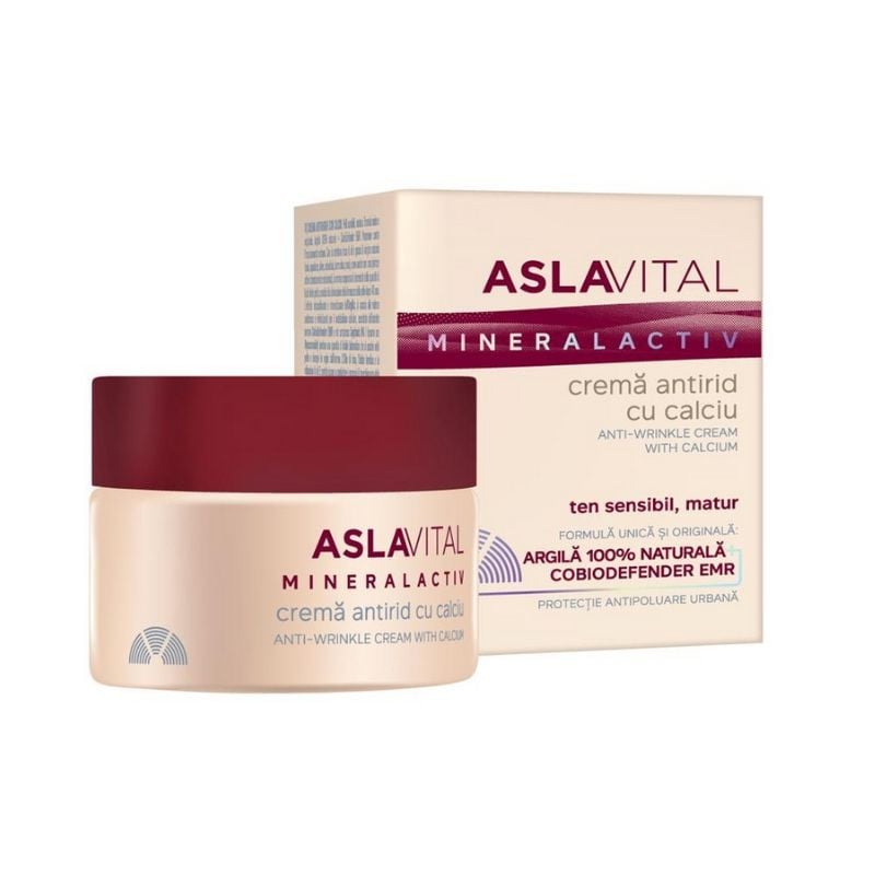 1560 Aslavital Crema Antirid Cu Calciu, 50 Ml