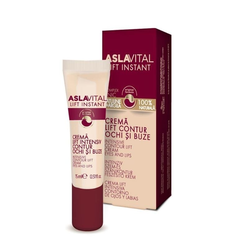 Crema Lift Intensiv Pentru Contur Ochi Si Buze Lift Instant, 15 Ml, Aslavital