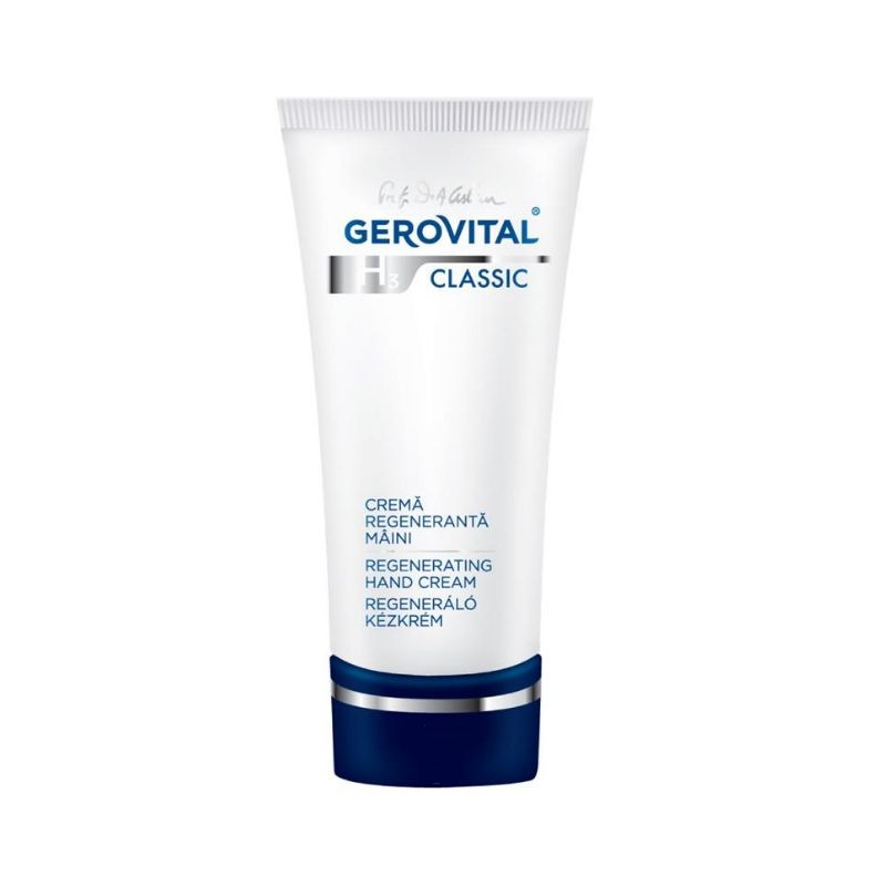 Crema regeneranta pentru maini H3 Classic, 100 ml, Gerovital 100 imagine 2022