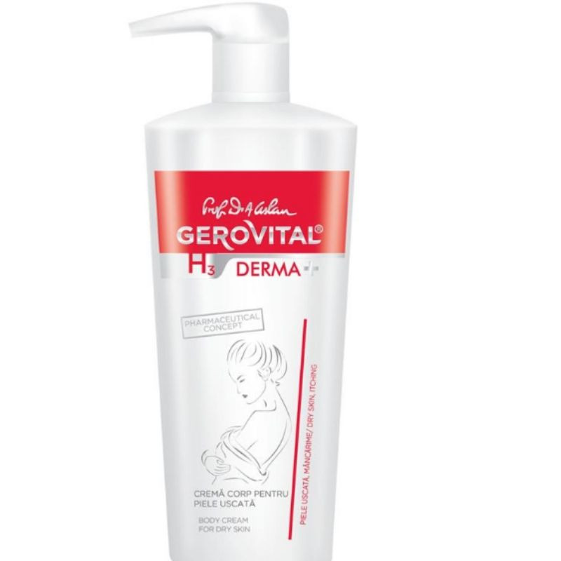 Gama Gerovital H3, Crema Corp Pentru Piele Uscata, 500 Ml