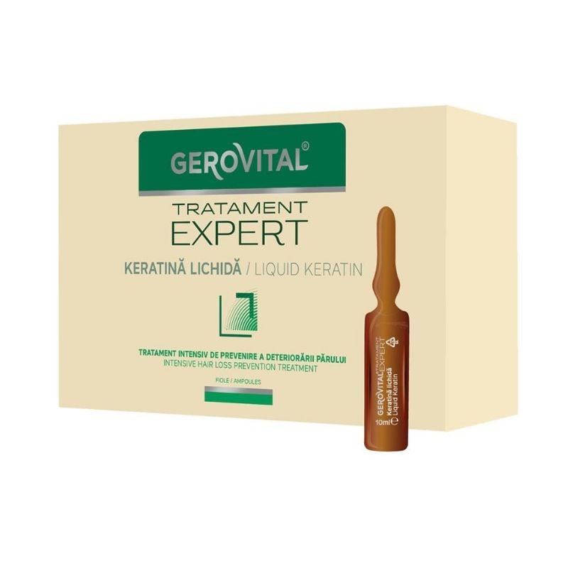 11030 Gerovital Tratament Expert Keratina Lichida Fiole, 10*10ml