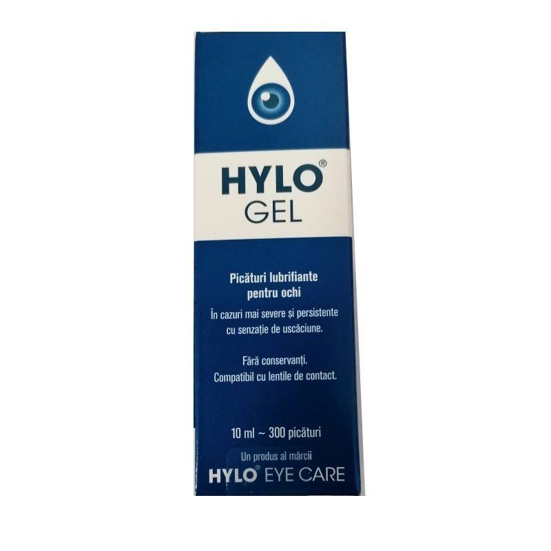 Hylo-gel, 10 ml picaturi oftalmice