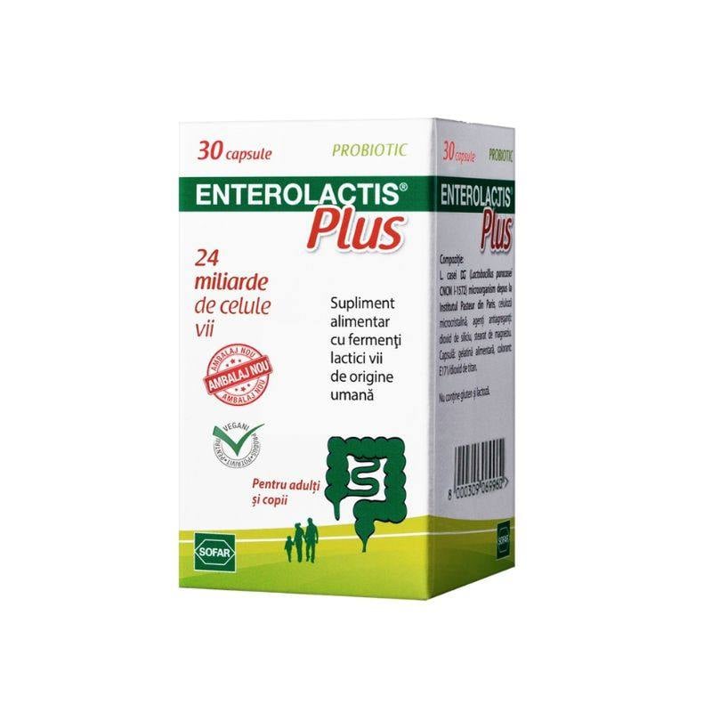 Enterolactis Plus 24 Miliarde, 30 Capsule