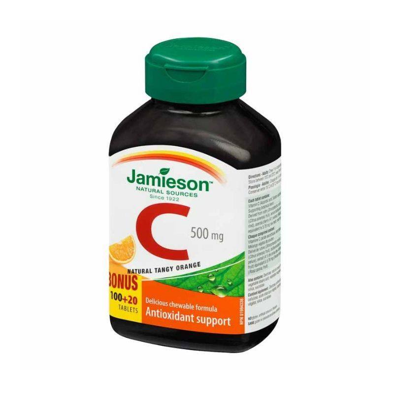 Jamieson Vitamina C 500 mg* 120 tablete masticabile