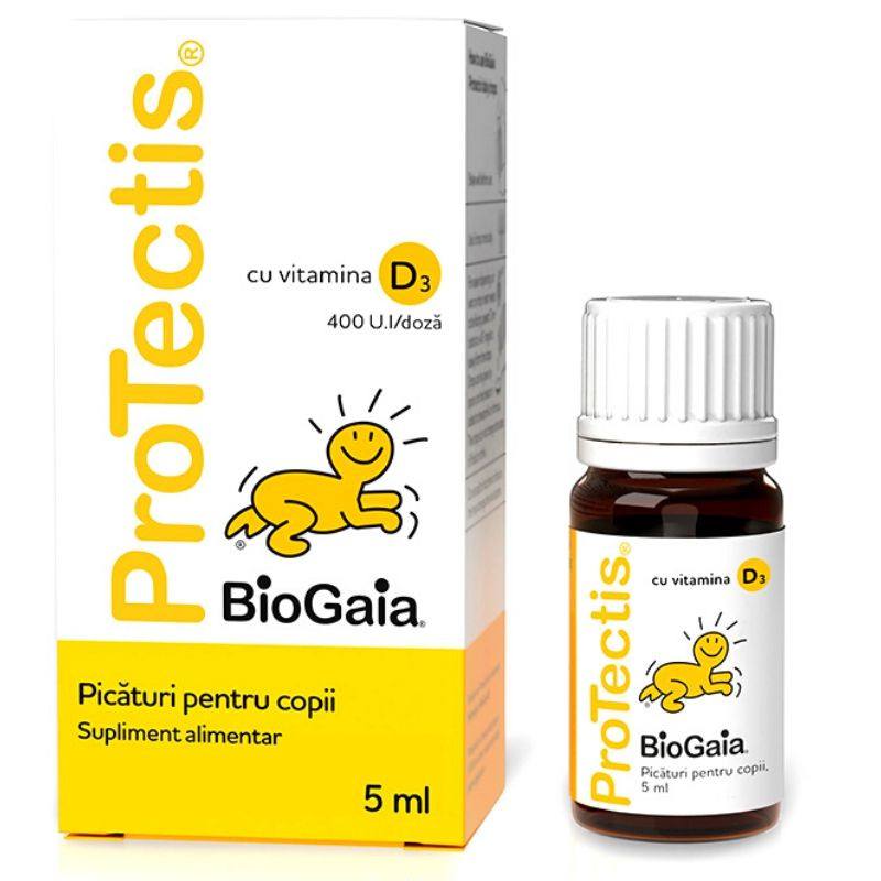 Protectis Cu Vitamina D3 Picaturi Pentru Copii, 5 Ml