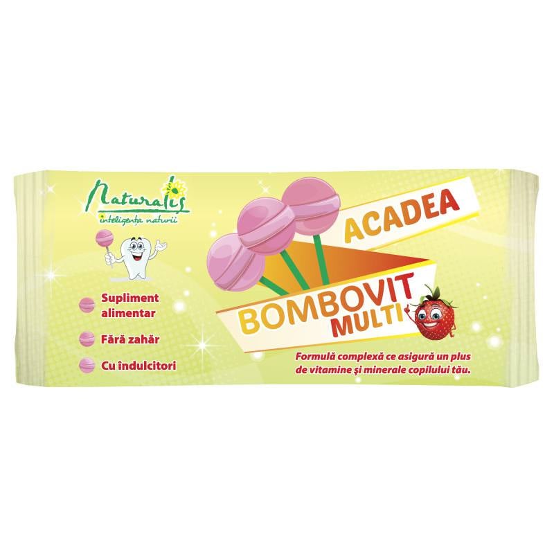 Naturalis Acadea Bombovit Multi fara zahar, 6g, 1 acadea 6g imagine noua