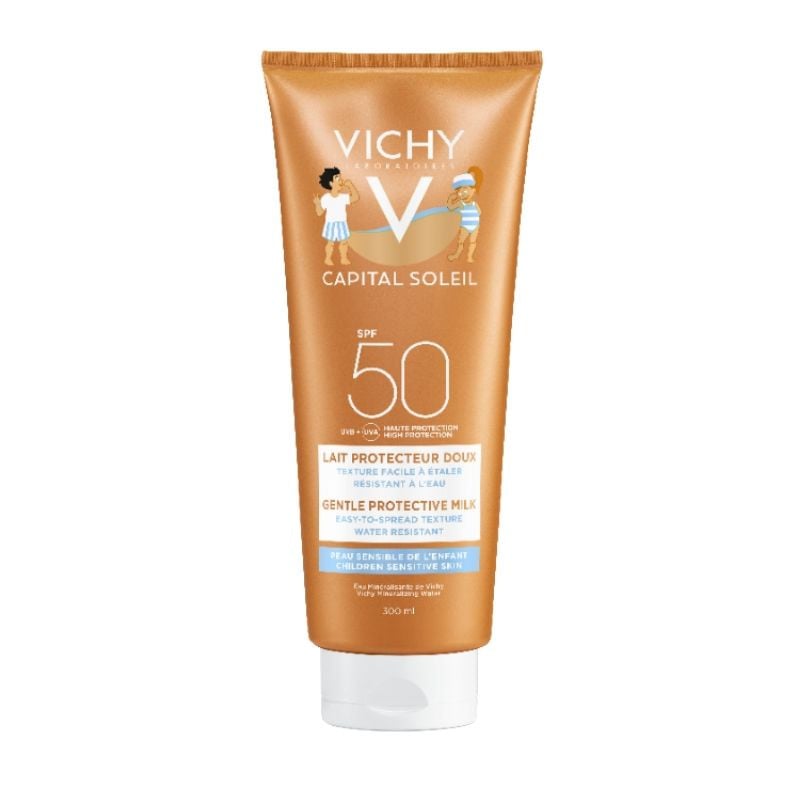 Vichy Capital Soleil Lapte Fata & Corp Pentru Copii Spf50, 300ml