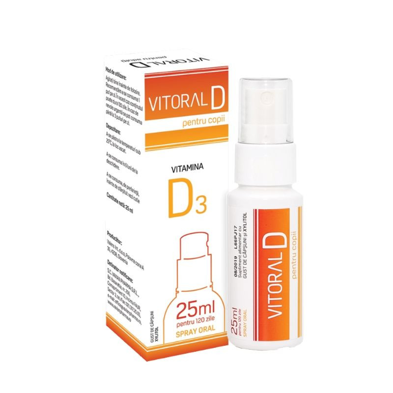 Vitoral D spray pt copii 400UI, 25 ml 400UI imagine noua