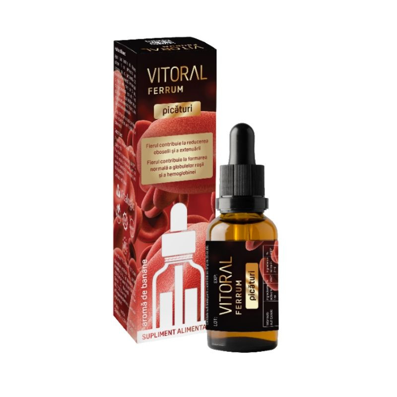 Vitoral Ferrum picaturi, 30 ml Copii imagine noua