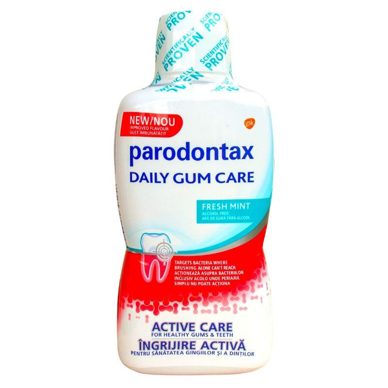 Parodontax apa de gura Daily Gum Care Fresh Mint, 500 ml 500 imagine teramed.ro
