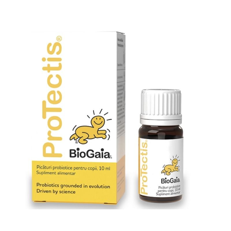 Protectis picaturi pentru copii 10 ml, Biogaia, flora intestinala